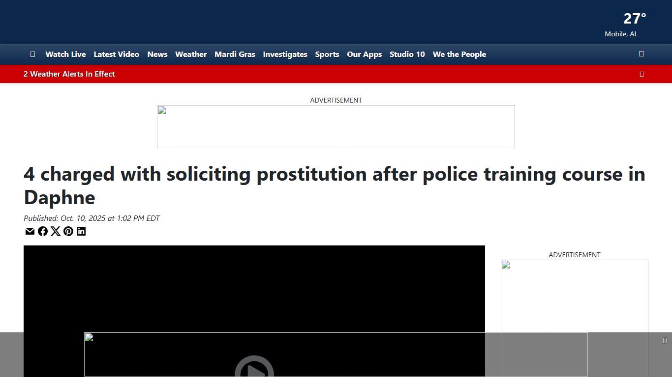 4 charged with soliciting prostitution after police training course in Daphne